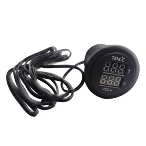 Temperature Gauge With Volt Meter