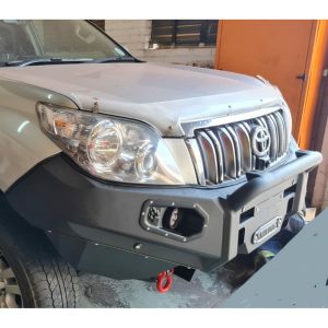 Front Replacement Bumper (Prado 150) Black with nudge
