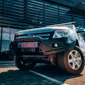 Front Replacement Bumper K9 (Ford Pre-Facelift) Black with nudge