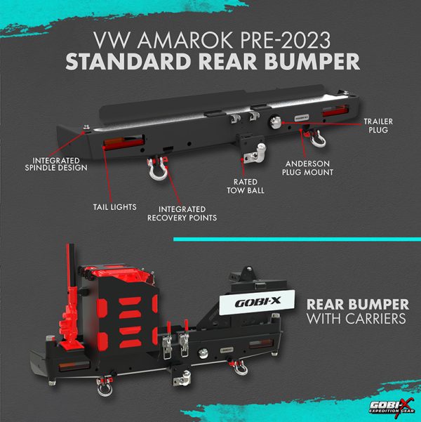 VW Amarok Pre-2023 Standard Rear Bumper