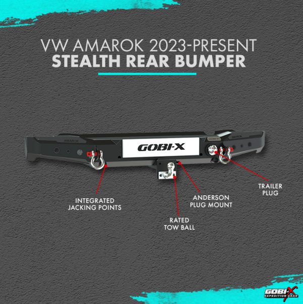 VW Amarok 2023-Present Stealth Rear Bumper