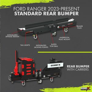 Ford Ranger 2023-Present Standard Rear Bumper